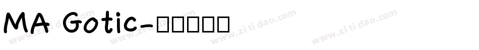 MA Gotic字体转换